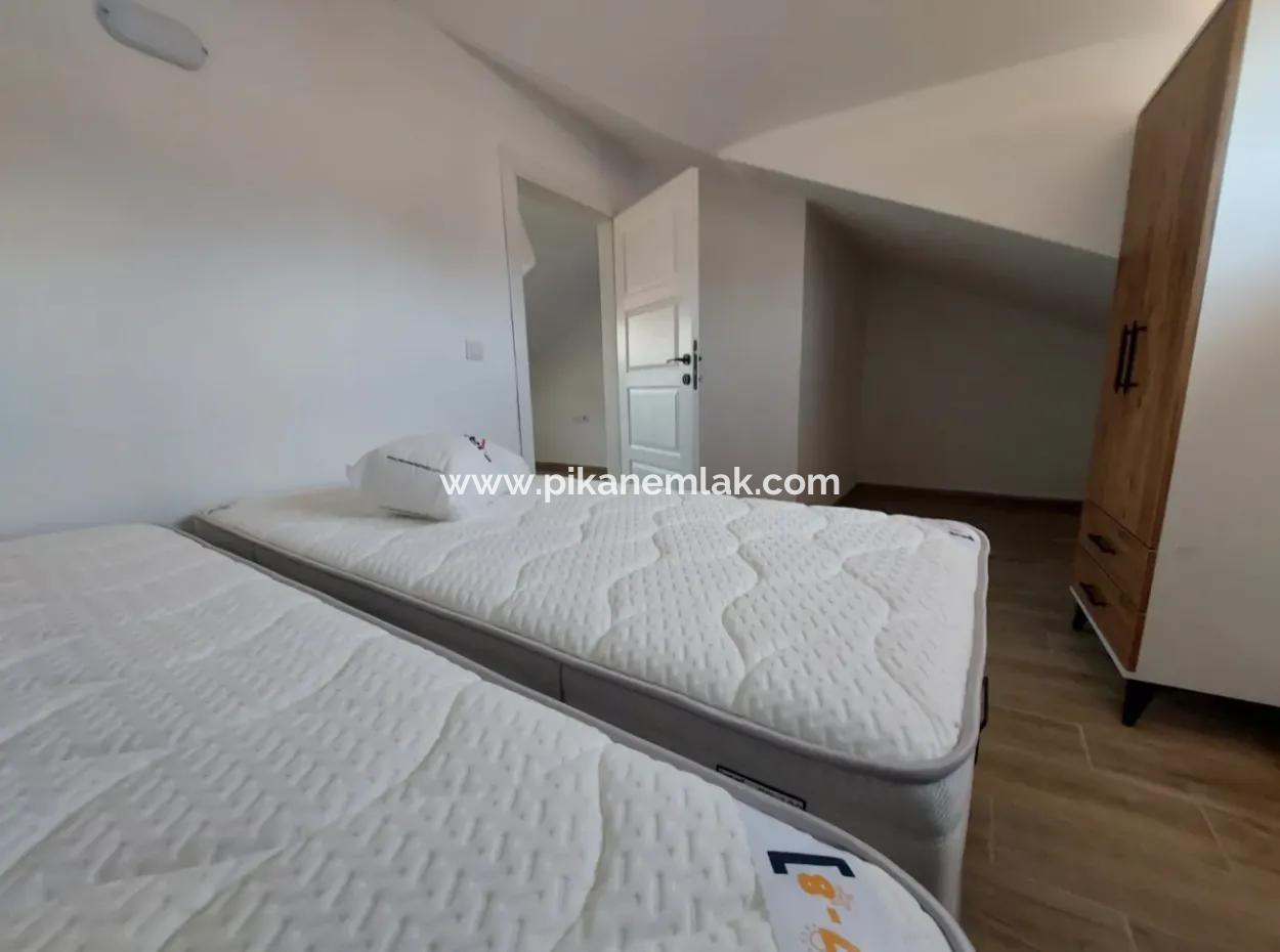 Muğla Ortaca Dalyanda Eşyalı 1+1 Sıfır  Çatı Katı Kiralık