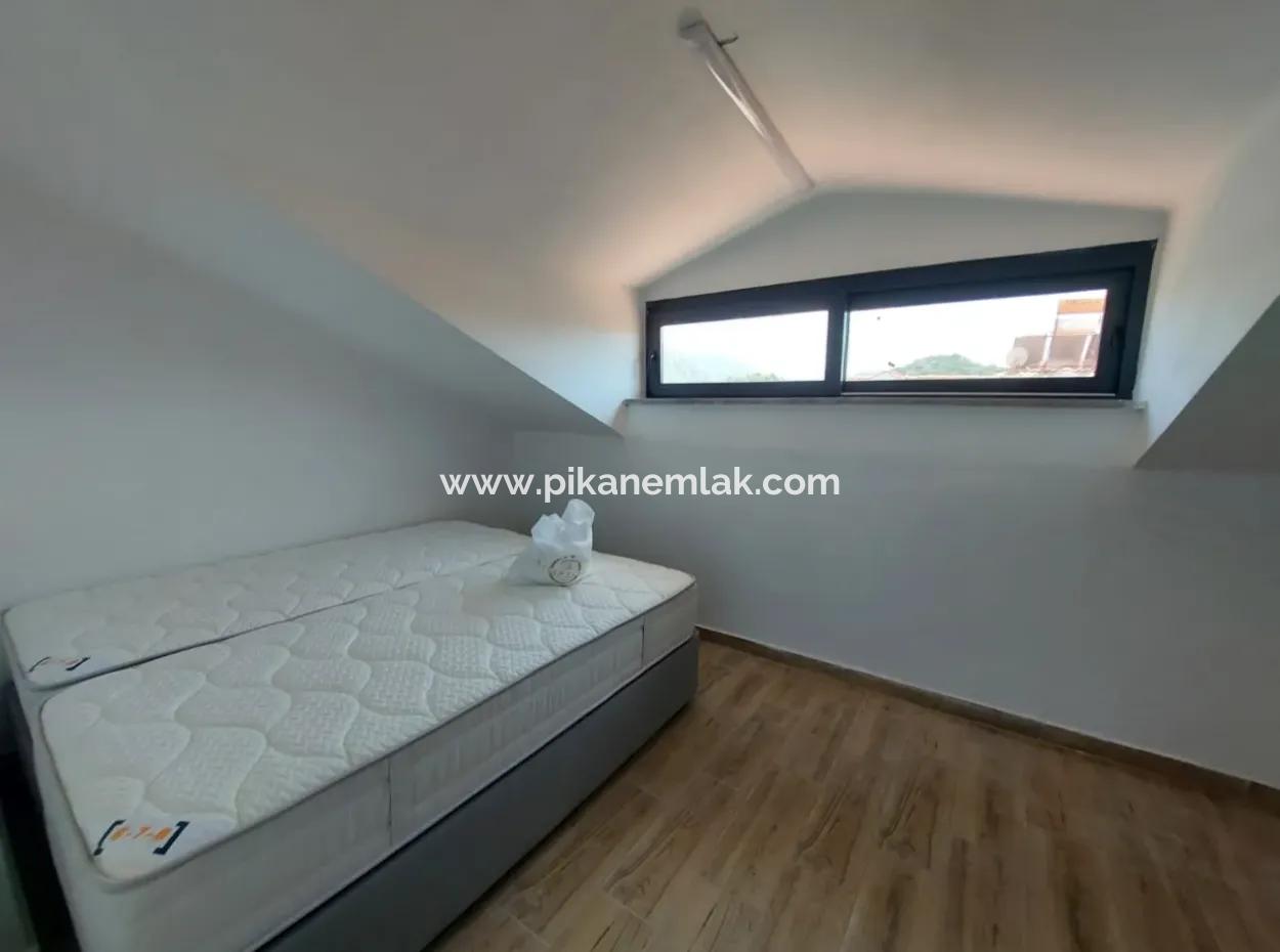 Muğla Ortaca Dalyanda Eşyalı 1+1 Sıfır  Çatı Katı Kiralık