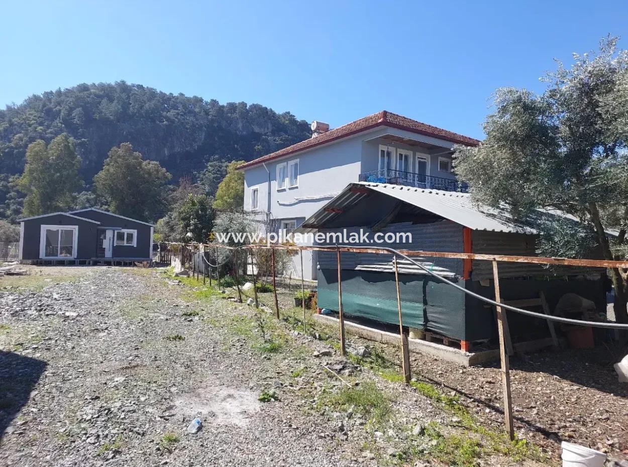 Ortaca Okçularda Anayola Sıfır 740 M2 Arsada 2+1 Tiny House Satılık Veya Takas