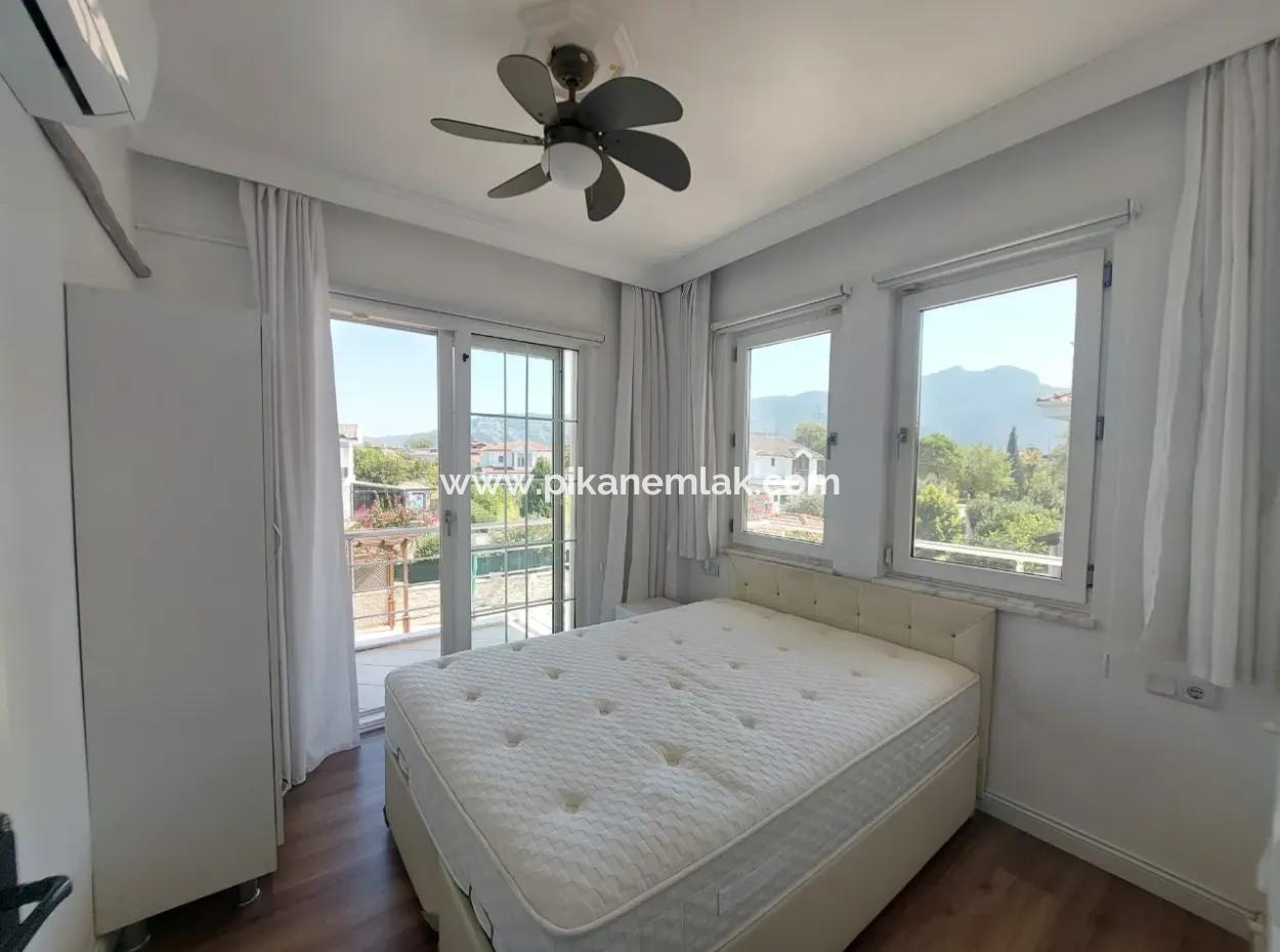 Dalyan’da  Müstakil Yüzme Havuzlu Eşyalı 3+1 Kış Balkonu Villa Kiralık