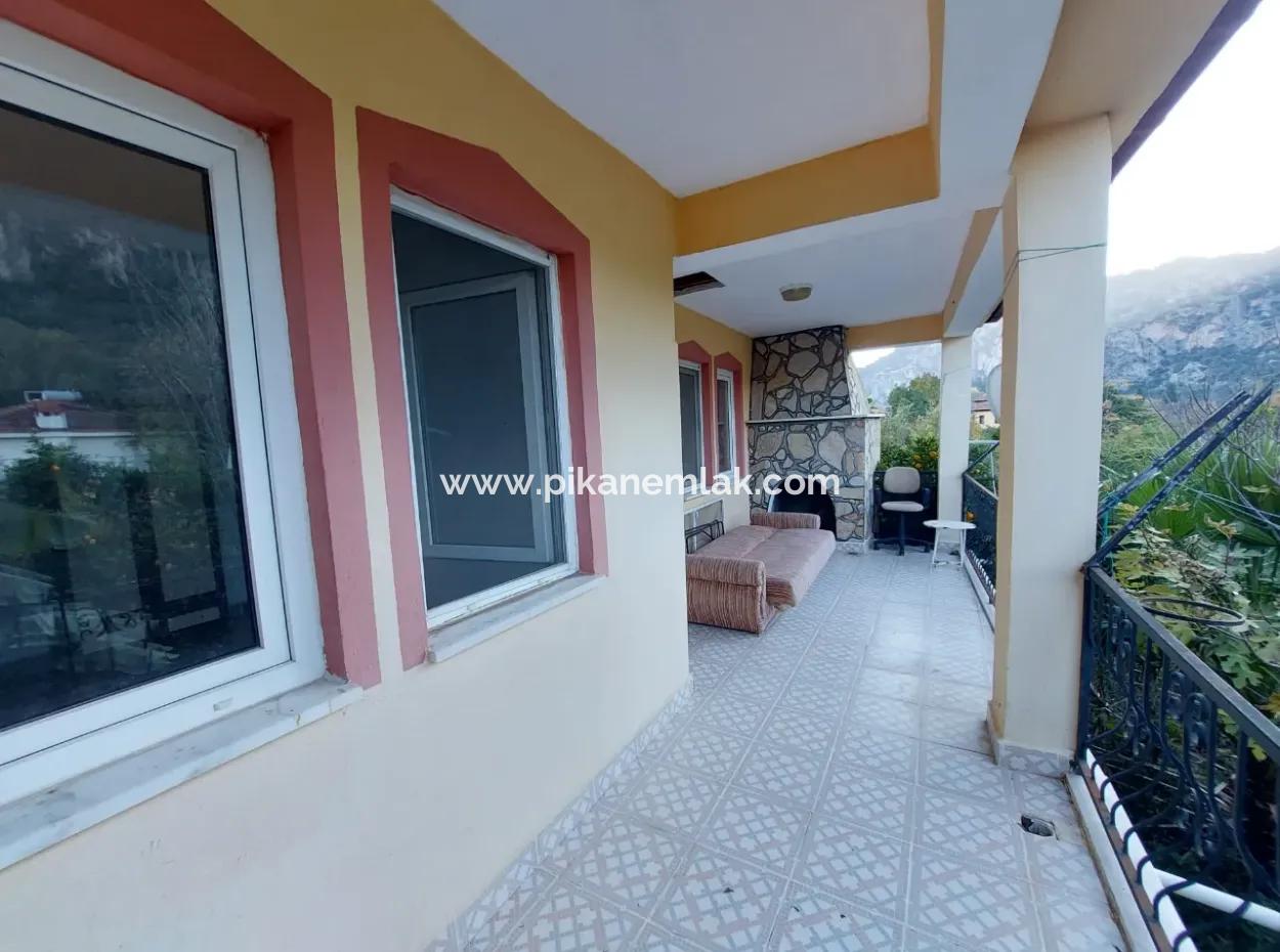 Ortaca Marmarlıda Bahçeli 150 M2, 3+1 Üst Kat Eşyasız Daire Kiralık